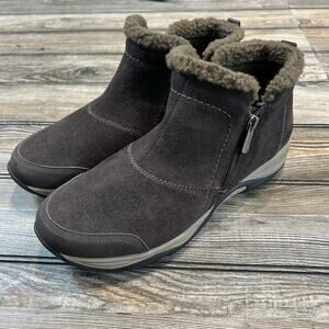 Easy Spirit Embark Dark Brown Winter Ankle Booties - 10 Wide
